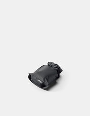 Black soap bar case on a white background