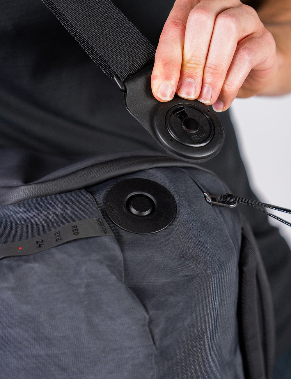 fidlock hardware on backpack