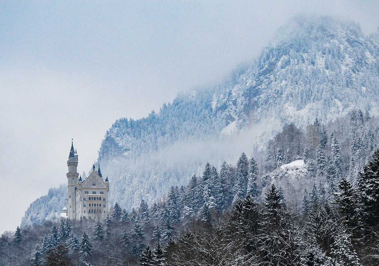 Best winter travel spot with a German castle 